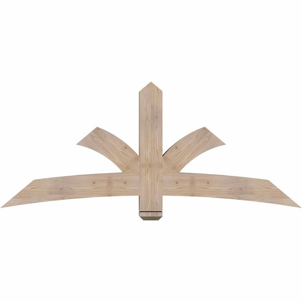 Ekena Millwork Davenport Smooth Timber Gable Bracket, Douglas Fir, 72"W x 30"H x 5 1/2"D x 5 1/2"F, 10/12 Pitch GBW072X30X0606DAV00SDF - main